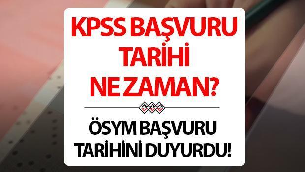KPSS Sınav ve Başvuru Tarihleri 2024