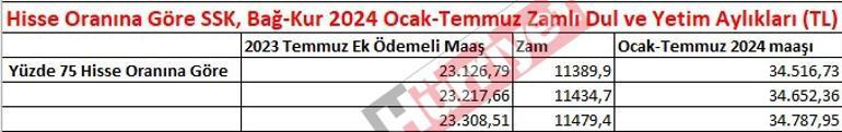 2024'te Dul ve Yetim Maaşlarına Yapılan Zam