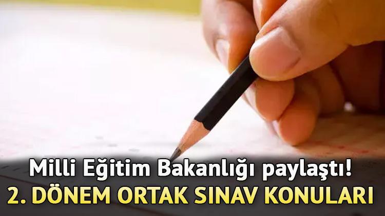 Millî Eğitim Bakanlığı'ndan Ortak Sınav Duyurusu