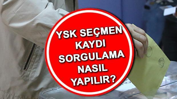 Seçmen Kağıdı Sorgulama ve Oy Kullanma Bilgileri